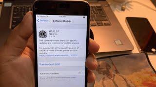 No Computer Install Update iOS 12.5.7 On iPhone 66s6 Plus