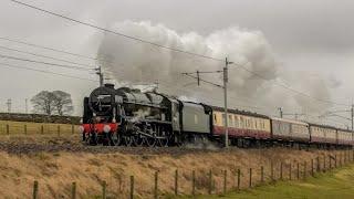 46100 & 46115 Two LMS Royal Scots Up Shap Back To Back 