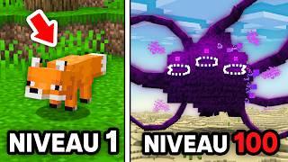 Jai Testé des Mobs du NIVEAU 1 à 100 sur Minecraft 