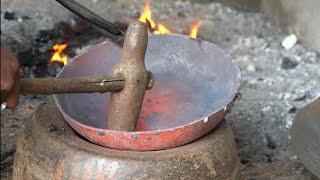 process of making kadai  how to make kadhai  blacksmith