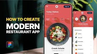 Prototyping a Restaurant App in Figma Slide and Swipe Effects