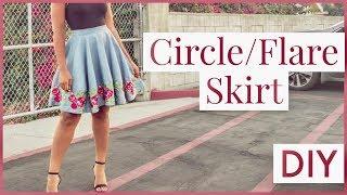 How To Make a Circle Skirt NO PATTERN NEEDED