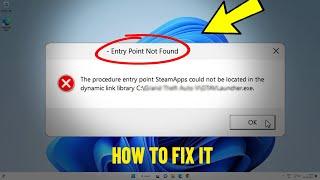 Fix Entry Point Not Found Dynamic Link Library in Windows 11  10  8  7  entry point not found ️