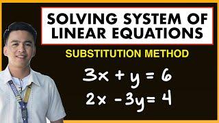 Solving System of Linear Equations by Substitution Method  Solution of System of Equations