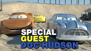 Ready Get Set GO Chester Whipplefilter is Lightning McQueen the Legendary Hudson Hornet RACE