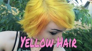 Dying My Hair Bright Yellow  Manic Panic Sunshine