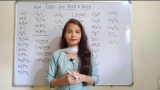 Trick to identify Acid and Base class 89101112 Acid base trick