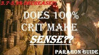 Does 100% Crit Work?  Paragon Guide