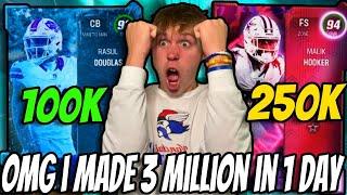 OMG HOW I MADE 3 MILLION COINS IN 1 DAY THIS IS THE BEST METHOD EVER IN MADDEN