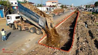 Wonderful New Installing Downstairs​ Foundation​ Using Stone Soils Of National Road​ With DozerTruck