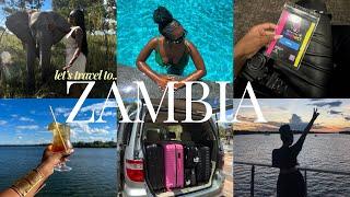 ZAMBIA VLOG   victoria falls luxury hotel creators connect safari zambezi cruise + more 