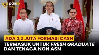 Presiden Jokowi Umumkan Rekrutmen ASN 2024