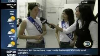 Chasty Ballesteros on Breakfast Television for Kokanee Glacier Girl Search in 2006