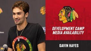 Gavin Hayes at Development Camp  Chicago Blackhawks