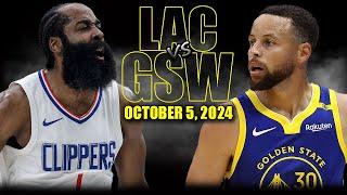 Golden State Warriors vs Los Angeles Clippers Full Game Highlights - October 5 2024 NBA Pre-Season