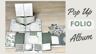 Pop Up Photo Album  Vintage Folio