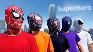 PRO 5 SUPERHERO TEAM  Hey Spider-Man  Go To Trainning Nerf Gun   Funny Action Real Life 