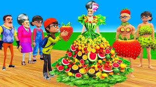 Scary Teacher 3D vs Squid Game Making Rainbow Fruit Dress Nice Error Dressing Room 5 Time Challenge