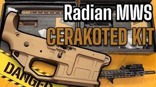 Radian Model 1 MWS Kits Cerakoted in Gray and FDE  Airsoft