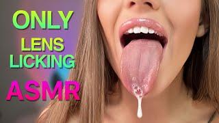 Only Amazing Lens Licking ASMR  Mouth Sound ASMR