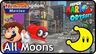 Super Mario Odyssey - Metro Kingdom - All Moons Walkthrough in order with timestamps