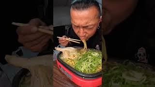 【Truck Cooking】Giant chicken meat Ramen noodles made with 【asmr】#shorts