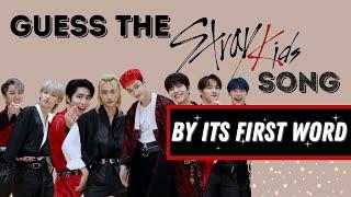 KPOP GAME  Guess 15 Stray Kids Song by Their First Word