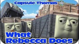 Thomas and friends  What Rebecca Does  capsule toys plarail