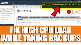 LIVE How to Fix High CPU Load issue while generating cPanel backups?