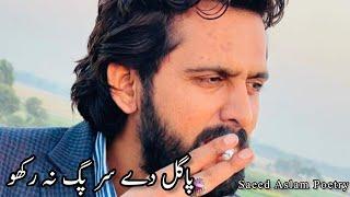 Pagal Day Sir Pagg Na Rkho  Saeed Aslam Poetry  Saeed Aslam Punjabi Poetry Whatsapp Status 2023