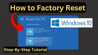 Factory Reset Windows 10 Boot Menu Troubleshoot  Windows 10 Renew  Clear Data Windows 10 PC Laptop