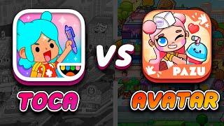 Toca life world vs Avatar World  Toca Boca vs Pazu