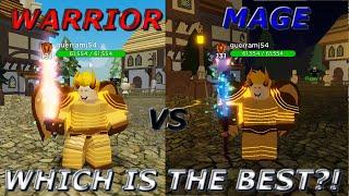 Rumble Quest - Warrior VS Mage which is better? Roblox