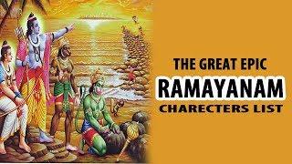 The Great Epic Ramayana Characters List