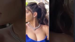 Nora Fatehi looks gorgeous in a sexy bodycon cleavage-baring dress #shorts #vairal #comedy #new