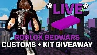 Roblox BEDWARS CUSTOM MATCHES For KITS *LIVE*