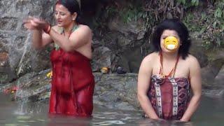 Salinadi snan  open holly bath woman  साली नदि स्नान २०७७ salinadi snan