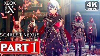 SCARLET NEXUS Gameplay Walkthrough Part 1 FULL DEMO 4K 60FPS XBOX SERIES X - No Commentary