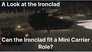 Star Citizen Ironclad scale can it fill a mini carrier role?