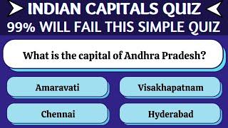 Indian states and capitals quiz  Updated Capitals of Indian States in English 2022