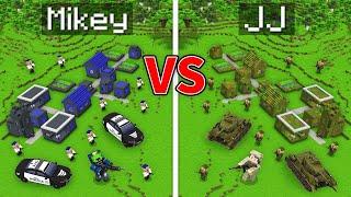 Mikey FBI vs JJ MILITARY Village Survival Battle in Minecraft Maizen
