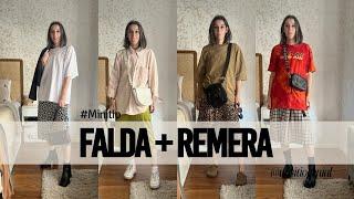 FALDA Y REMERA una tendencia que se viene mucho.