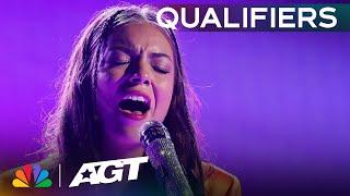 Summer Rios sings an UNBELIEVABLE rendition of Control by Zoe Wees  Qualifiers  AGT 2023