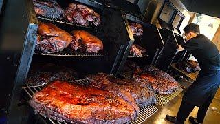 Original Texas style BBQ that sells 10 tons a month Brisket Pulled pork  Korean street food