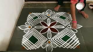 Easy 5*1 padikolam designs Simple muggulu designs easy rangoli designs Beginners kolam