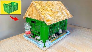 Making an Extraordinary Chick Cage from Plastic Crate