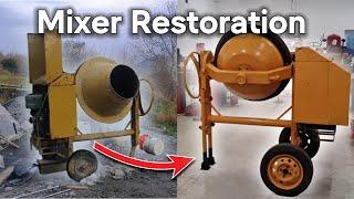 Restoration of old Concrete mixer  Diesel Engine
