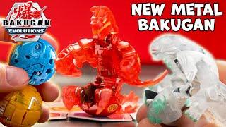 Opening Platinum METAL Bakugan - New Bakugan Evolutions Platinum Battle Bundle Dragonoid & Wrath