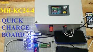 Quick test MH-KC24-4 Quick Charging Module + Acrylic Case  - DCP FCP AFC SFCP QC2.0 QC3.0...