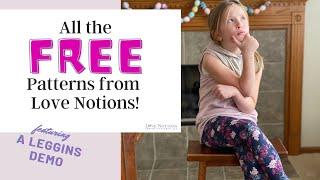 A Leggins demo & ALL THE FREE PATTERNS for adults and kids Plus more on Sprint Tank